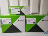 a couple of black and white boxes sitting on top of a table