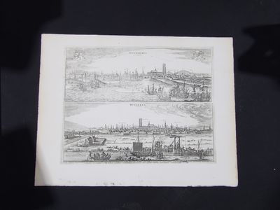 une photo d'un dessin représentant une vue d'une ville