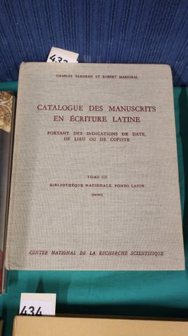 SAMARAN et MARICHAL: Catalogue des manuscrits en écriture latine ...