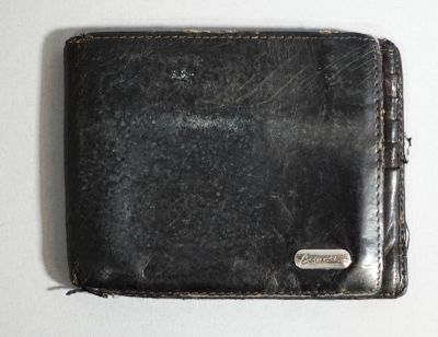 CASSARDI Portefeuille en cuir noir