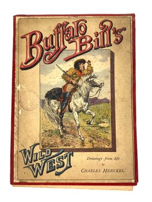 un vieux livre avec l'image d'un homme à cheval