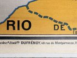 a map of rio on the wall of a building