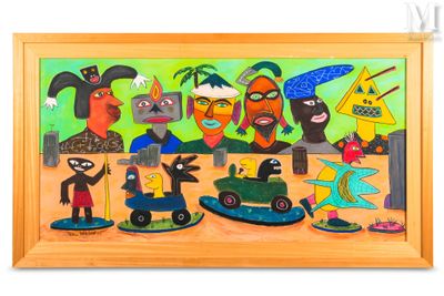 William WILSON (né en1952) Composition aux personnages, 1993