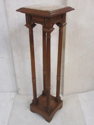 91.56 - SELLETTE DE STYLE LOUIS XVI DESSUS MARBRE EN ACAJOU … - Photo 1