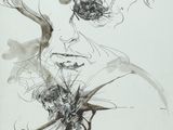 une illustration représentant une femme avec une fleur dans les cheveux