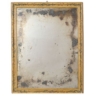 Paire DE Miroirs EN Bois Peint, Fin DU 18e SIÈCle