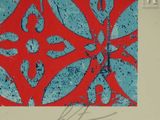 an image of a picture of a red and blue design