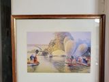 a picture of a painting hanging on the wall