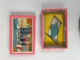 a small box with a card inside of it on a table