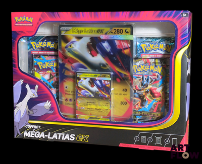une boîte de cartes Pokémon qui se trouvent dans la boîte