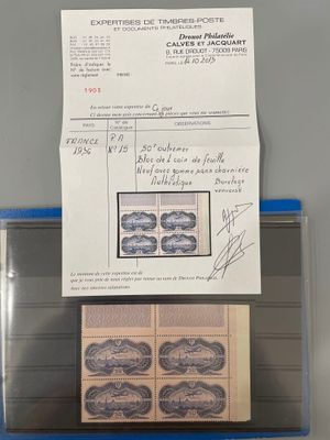 Poste aériennen°15, 50f Bureléen bloc de 4 timbres neufs **/…