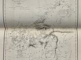 an old map of the british and british islands, with a map of the british and british islands on it