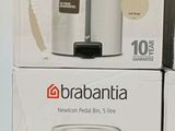 three boxes of brabantia are stacked on top of each other