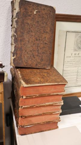 TREVOUX: Dictionnaire universel François et latin. 5 volumes in f...