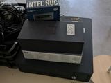 a box of electronics on a table in a room