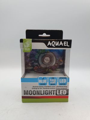 une image représentant une boîte contenant une lampe, posée sur une surface blanche
