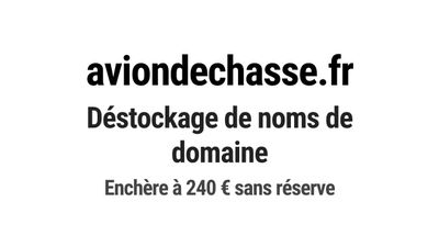 Nom de domaine aviondechasse.fr.
