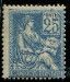 a stamp with a picture of a man and a woman on it