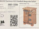 a picture of a picture of a wooden cabinet with a qr code attached to it