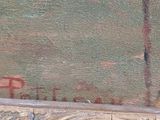 an image of a painting of a man and a woman on a bench