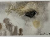 une photo du visage d'un ours polaire dans la neige