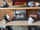 a shelf with a lot of different items on it