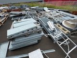 a lot of metal items that are on the ground