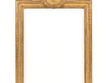 a gold frame with a picture of a man on it