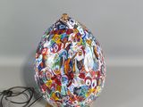 a lamp that is sitting on top of a table