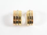 pair of 14k yellow gold hoop earrings