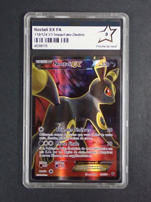 an image of a pokemon card with a black cat on it