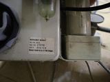 a close up of a machine with a label on it