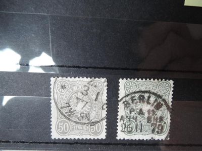 TIMBRES ALLEMAGNE Ob. N° 35 + 35A - TTB (cote 140 euros…