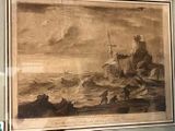 a picture of a picture of a ship in the water
