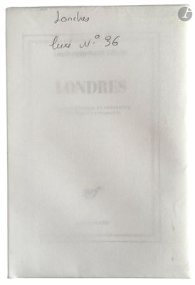 CÉLINE (Louis-Ferdinand). Londres. Édition établie et présen…