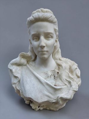 Ernesto GAZZERI (1866-1965) Portrait d'élégante en buste - R…