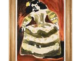 une image d'un tableau représentant une femme en robe verte