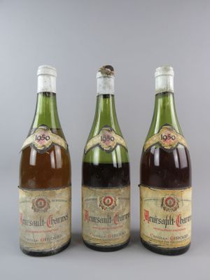 3 bt de Meursault-Charmes, Camille Giroud, 1950.