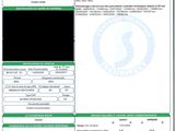 a close up of a document with a barcode on it