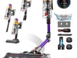 un gros plan sur un ensemble d'aspirateurs et d'accessoires