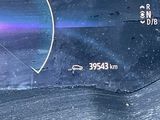 a car dashboard with a speedometer and other information on it
