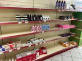 a lot of items on the shelves in the store