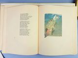 an open book with a picture of a woman on it