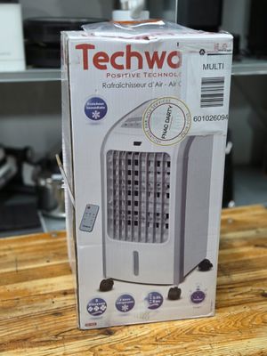 a box that has a small air conditioner inside of it