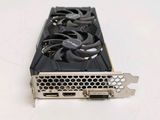 a close up of a video card on a white surface