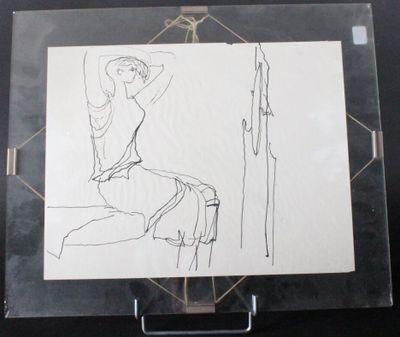 ECOLE MODERNE La coiffure Encre sur papier