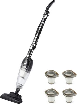 Amazon Basics Aspirateur Balai 2-en-1 avec Fil + Filtres HEP…