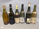 plusieurs bouteilles de vin sont alignées sur une table