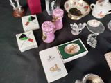 a table with a lot of different items on it