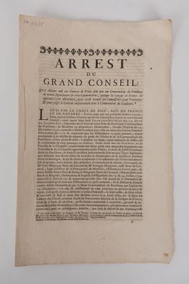 ORDRE de MALTE: Arrest du Grand conseil; qui déclare nul un …